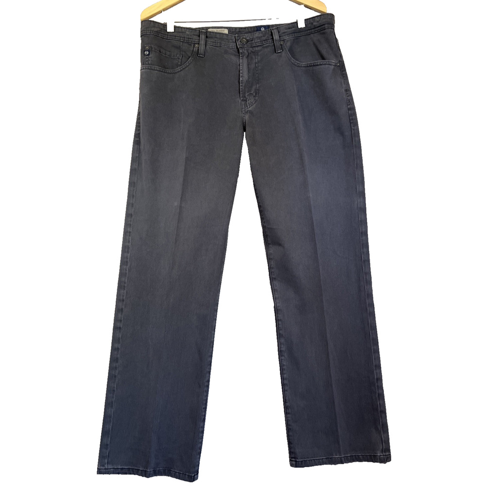 AG Adriano Goldschmied Pants Men 36x34 Grey The Protege Straight USA 30" Inseam